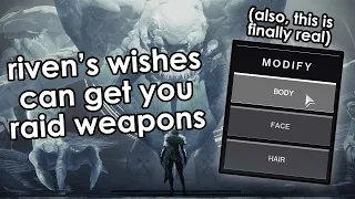 Riven's Wishes can help you get Last Wish raid weapons.