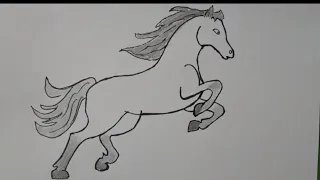 How to draw a Horse |Beautiful horse drawing |New Drawing |Animals Drawing