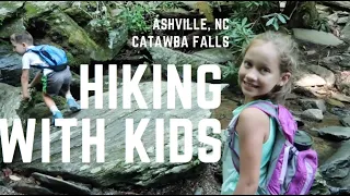 ASHVILLE NC HIKING WITH KIDS | Family Vacation | Catawba Falls trail | NC Waterfall Hike