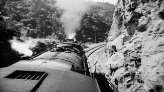 HD Stock Footage WWII U.S. Railroad in War Time - Train - Locomotive - Steam Engine