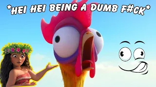 Hei Hei being a dumb mess in Moana for 3 minutes and 33 seconds