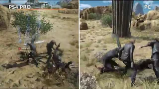 Final Fantasy XV Comparison - PS4 Pro VS PC