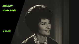 MARIA CALLAS - interview in München, 1962 March, 12th