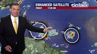 Tropical Storm Cindy gains strength as Tropical Storm Bret weakens