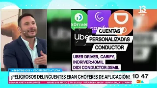 Peligrosos delincuentes eran choferes de aplicaciones | Tu Día | Canal 13