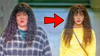 This fat woman suddenly became very beautiful because of a magical perfume