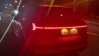 Audi E-tron tail lights start up sequence