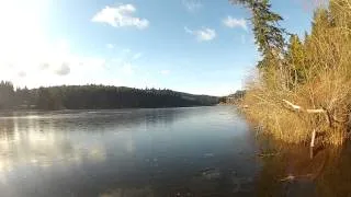 Icy Cusheon Lake on a Winter day / Salt Spring Island, Canada