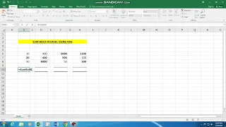 SUM BOLD IN EXCEL USING VBA