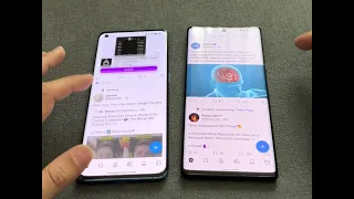 Twitter lag Oppo find x3 pro vs Pixel 6 pro