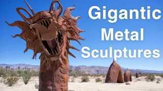 Exploring Gigantic Metal Sculptures in Galleta Meadows in Borrego Springs, CA