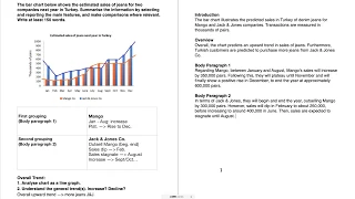 IELTS Academic Writing Task 1 - Bar Charts Lesson 2