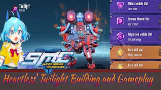 Mecha Twilight , Heartless' Build, guide, tech, skill and Gampelplay! Super mecha Champions!