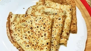 БЛИНЧИКИ ДИЕТИЧЕСКИЕ  НЕЖНЫЕ без муки, молока и разрыхлителя. Pancakes Without Flour