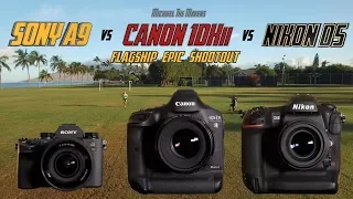 Sony A9 vs Canon 1Dxii vs Nikon D5 | Flagship Epic Shootout Review | Which Camera to Buy