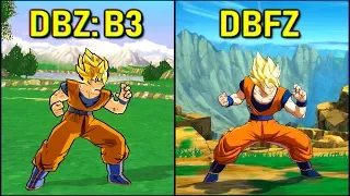 Goku - All Forms & Attacks | Dragon Ball FighterZ vs Budokai 3 [SSJ-SSJ3-SSJ4-KX20]