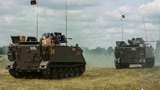 M113 & Gun Truck in Vietnam combat reenactment - War & Peace Revival 2015