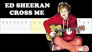 Ed Sheeran - Cross me ft. Chance The Rapper & PnB Rock (Easy Guitar Tabs Tutorial)