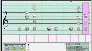 Mario Paint Composer: FFVII Still More Fighting (Piano)