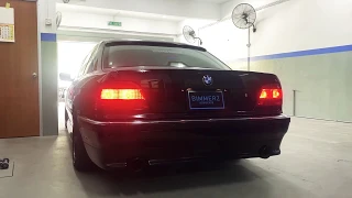 BMW E38 4.4 V8 Borla Exhaust Sound