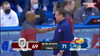 Oklahoma vs No. 8 Kansas Men's Basketball Highlights