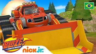 Blaze e AJ no resgate da construção! | Blaze e os Monster Machines