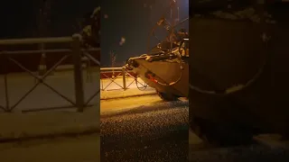 BTR on the streets of Yuzhno-Sakhalinsk