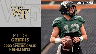 Wake Forest QB Mitch Griffis 2023 Spring Game Highlights