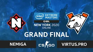 CS:GO - Virtus.pro vs Nemiga [Dust2] Map 2 - IEM New York 2020 - Grand Final - CIS