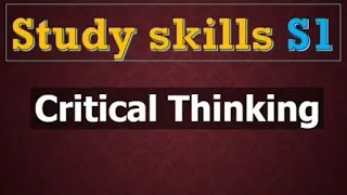 Study Skills S1 :  ¶Critical Thinking¶ التفكير النقدي