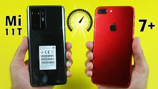 Xiaomi Mi 11T vs iPhone 7 Plus Speed Test!