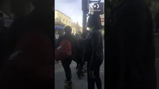 Girl that mocked Pop Smoke's death sneakers thrown in garbage then into a truck after getting jumped