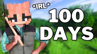 Minecraft 100 days, but its REAL LIFE