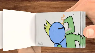 Blue x green | Kiss Meme | rainbow friends roblox | Roblox animation | flipaclip