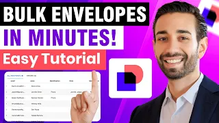 HOW TO BULK SEND DOCUSIGN Envelopes in 10 Min | via CSV OR API