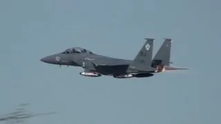 F15 Takeoff Full Afterburner Going Inverted Climbout