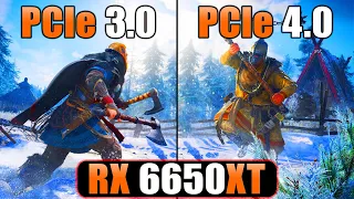 RX 6650 XT - PCIe 3.0 vs PCIe 4.0 - Test in 10 Games