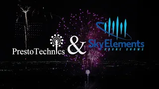 Amazing Firework Display and Drone Light Show | Sky Elements Drones & PrestoTechnics