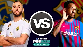 Самое Легендарное Эль Класико в PES Mobile 2021 Реал против Барселоны