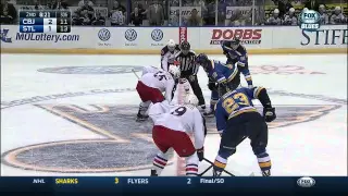 Jack Johnson slapshot PPG 2-1 Columbus Blue Jackets vs St. Louis Blues  Mar 28 2015 NHL