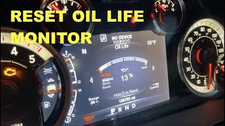 HOW TO RESET OIL LIFE MONITOR (DODGE RAM CHRYSLER)