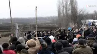 Тальне - Колона упійманих тітушок - 20.02.2014