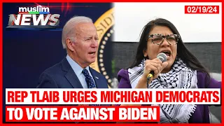 Rep Tlaib Urges Michigan To Send Biden A Message On Gaza By Voting Uncommitted