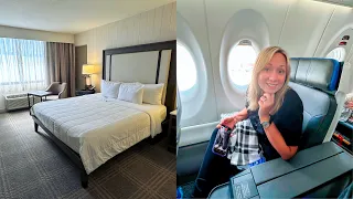 First Time on Breeze Airways - “Nicest” Seats & Checking in to Knott's Berry Farm Hotel / Travel Day