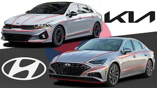 Kia K5 vs Hyundai Sonata - Who wins the battle of South Korean design?