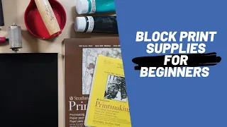 Block print supplies for beginners