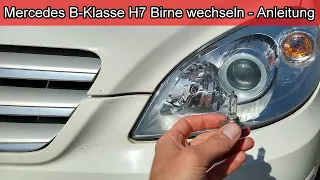 Mercedes B Klasse H7 Birne wechseln Anleitung - Mercedes B-Klasse Lampe / Glühbirne / Licht tauschen