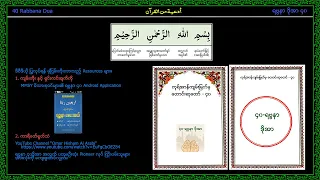 40 Rabbana Word by Word Dua from The Quran with Burmese Translation