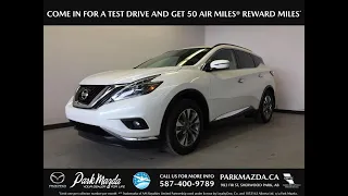 WHITE 2018 Nissan Murano  Review Sherwood Park Alberta - Park Mazda