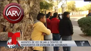 Agentes de ICE dejan a migrantes en estación de buses | Al Rojo Vivo | Telemundo